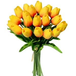 5/10er Set Kunstblumen Tulpenstrauß für Hochzeitsdekoration