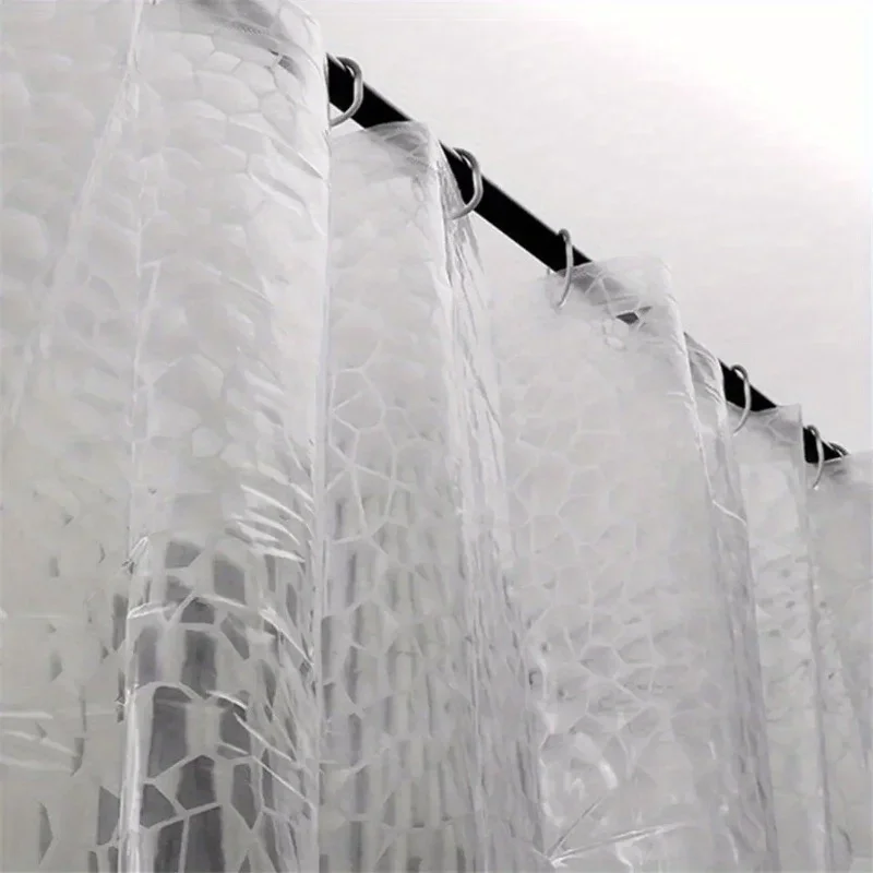 Transparente Duschvorhang mit Haken – Wasserdicht und Pflegeleicht – Bild 3