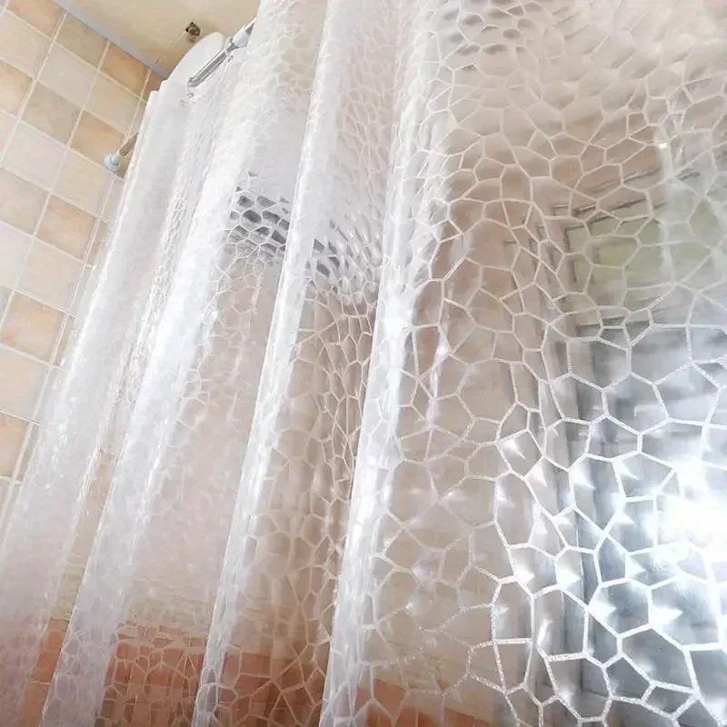 Transparente Duschvorhang mit Haken – Wasserdicht und Pflegeleicht – Bild 2