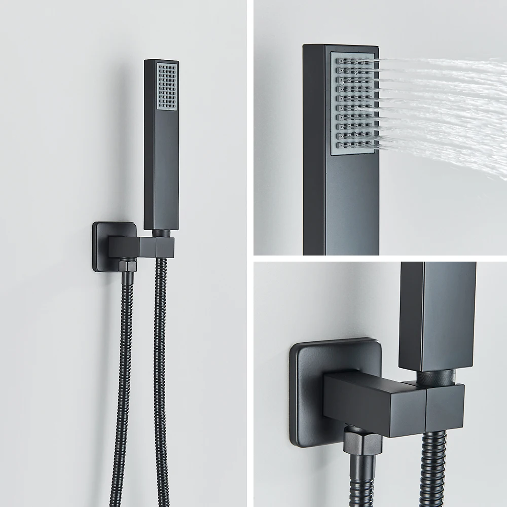 Intelligente LED-Duschkopf-Set mit Fernbedienung und Regenfall – Bild 3