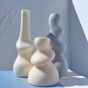 Bunte Silikonkerzenform mit 3 einzigartigen Designs