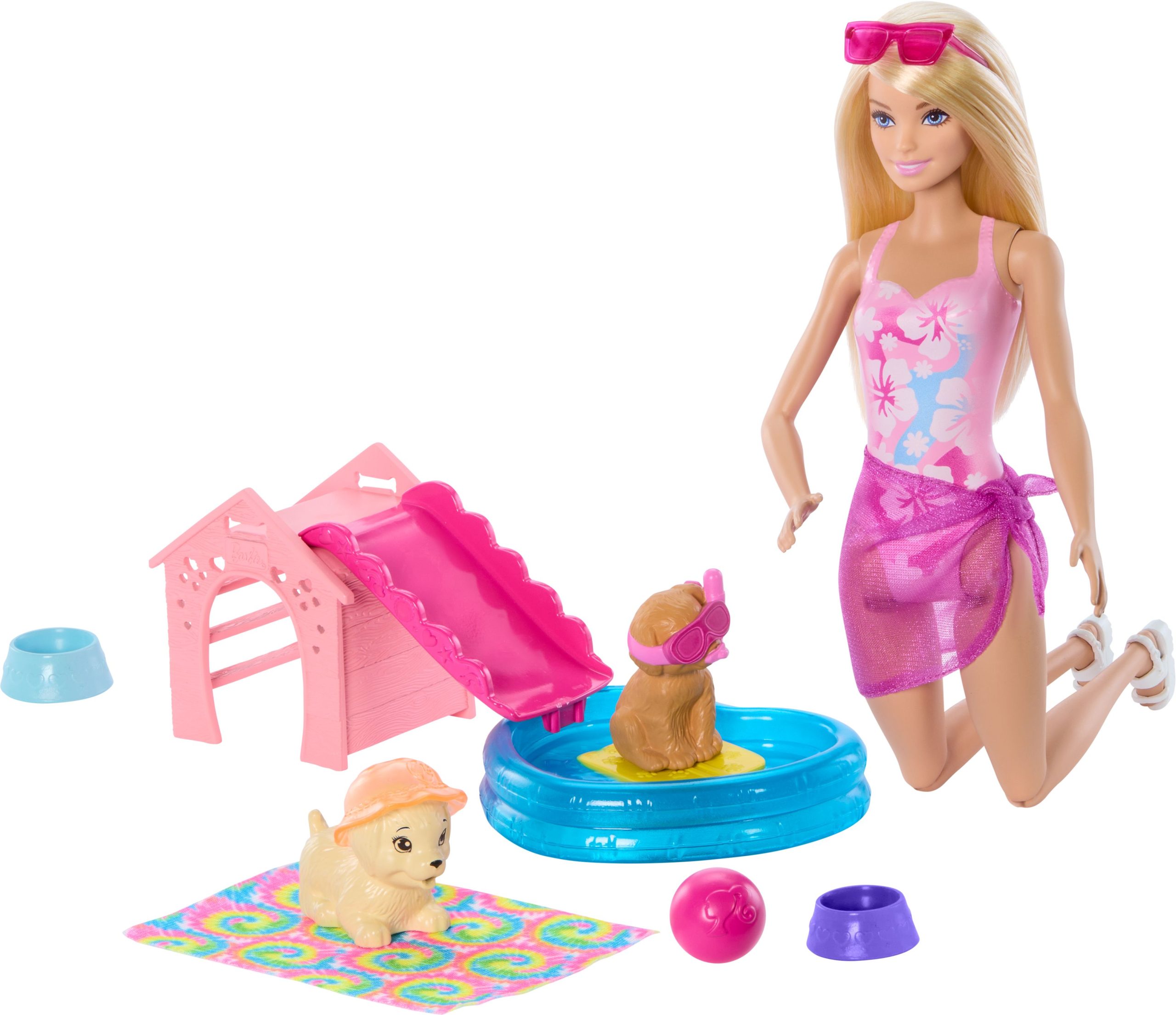 Barbie Puppy Pool Party – Aloha Blonde