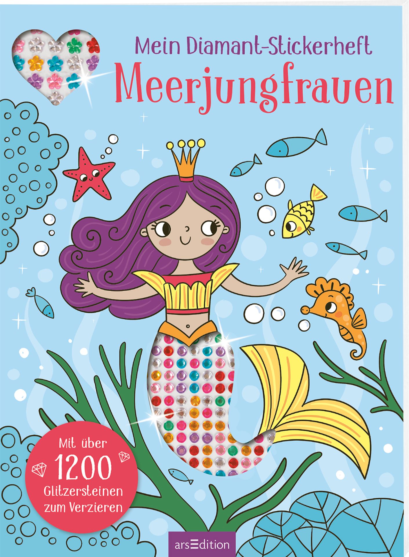 Mein Diamant-Stickerheft Meerjungfrauen