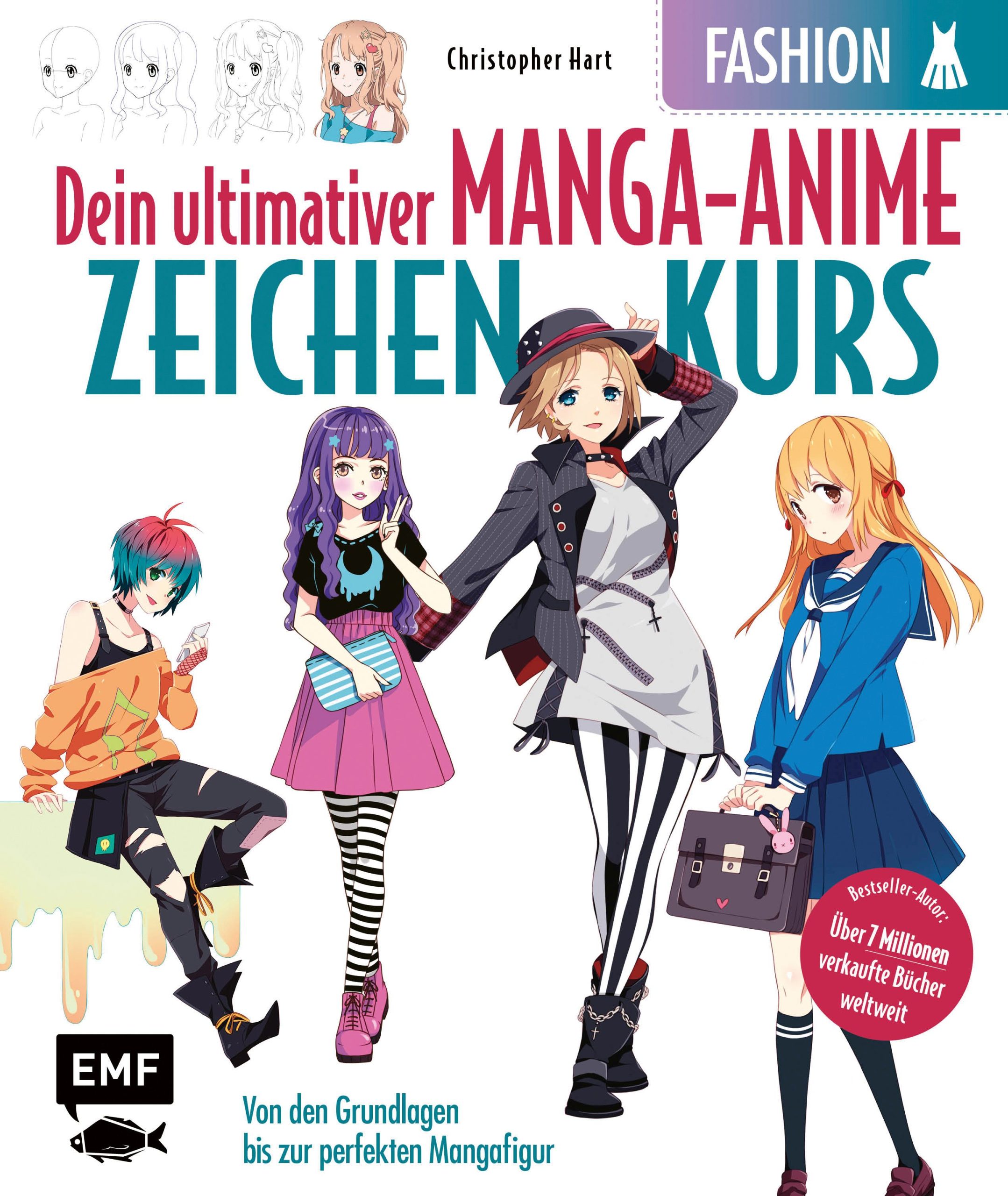 Dein ultimativer Manga-Anime-Zeichenkurs  Fashion  Starke Charaktere in stylischen Outfits