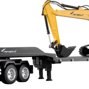 AMEWI 2-in-1 Tieflader/Bagger-Set G836E/G041E 1:24 RTR