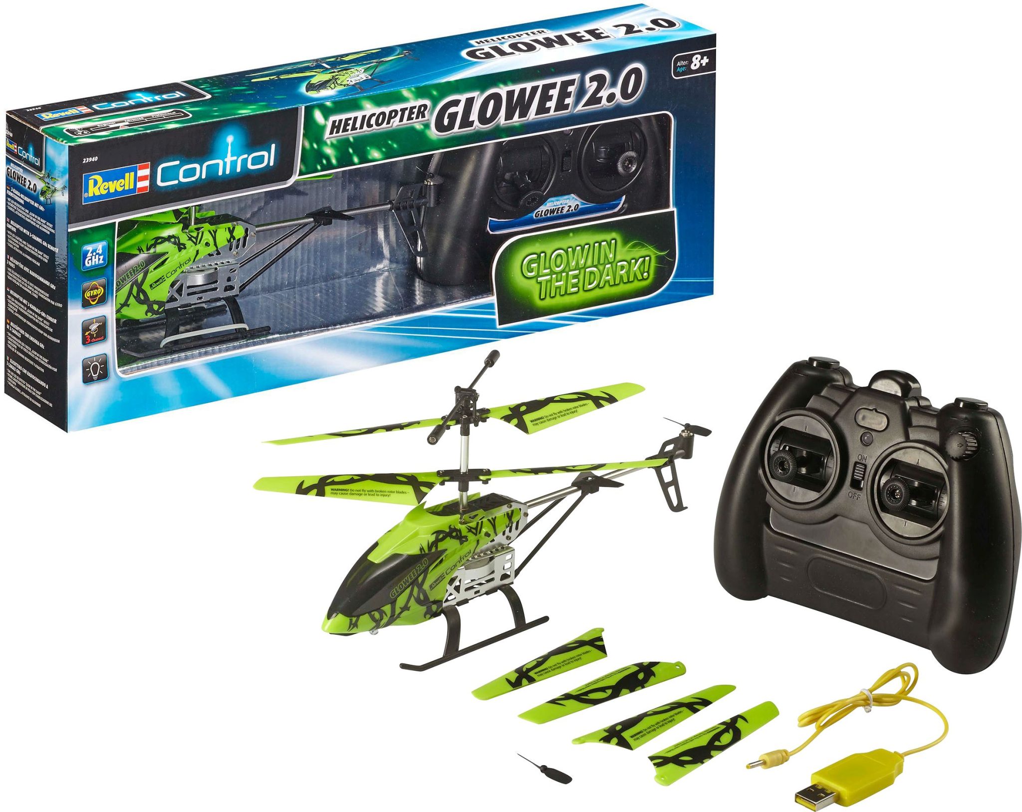 hubschrauber spiel RC Helikopter Glowee 2.0, Revell Control Ferngesteuerter Hubschrauber