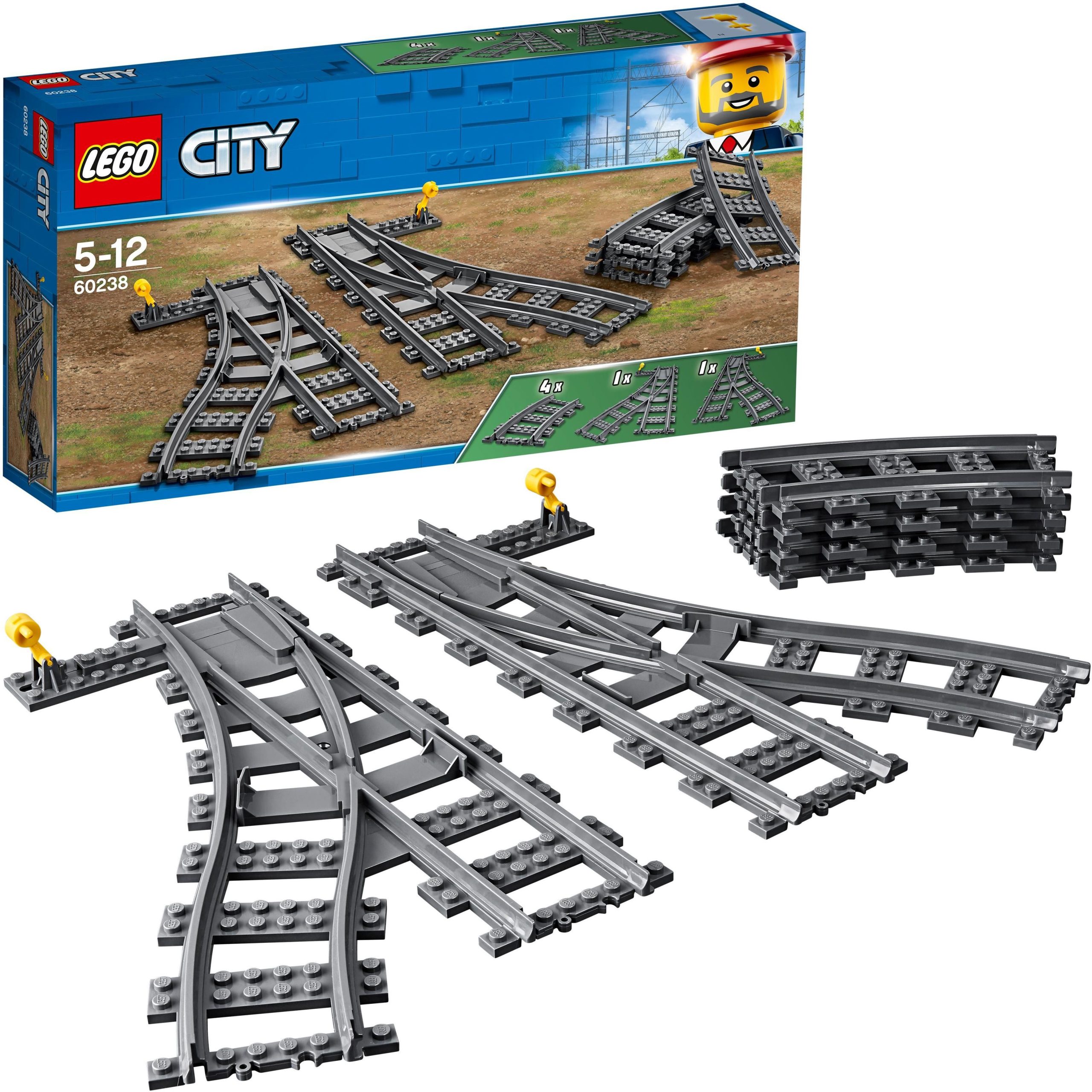LEGO City – Erweiterungsstück für kreative Gleisgestaltung (60238)