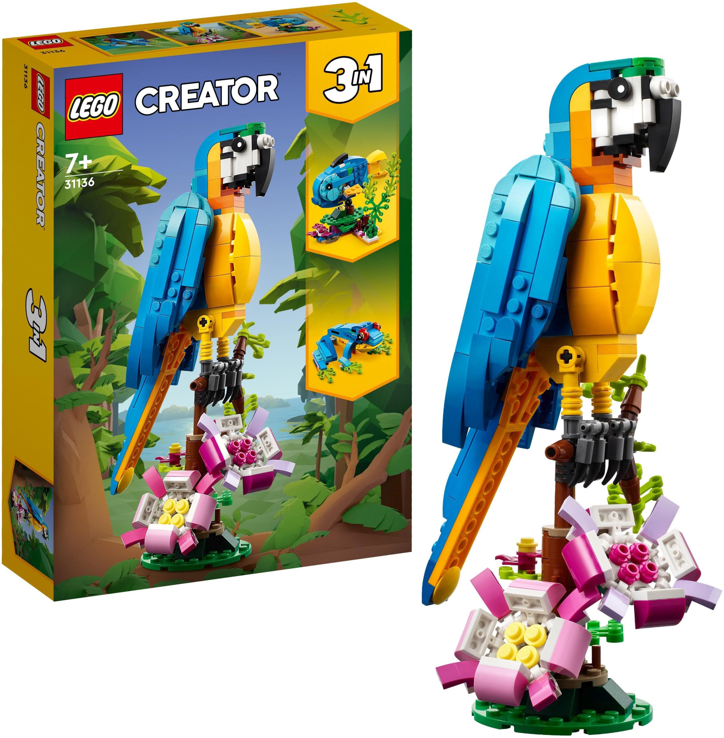 LEGO Creator – Bunte Papageien für aufregende Abenteuer (31136)
