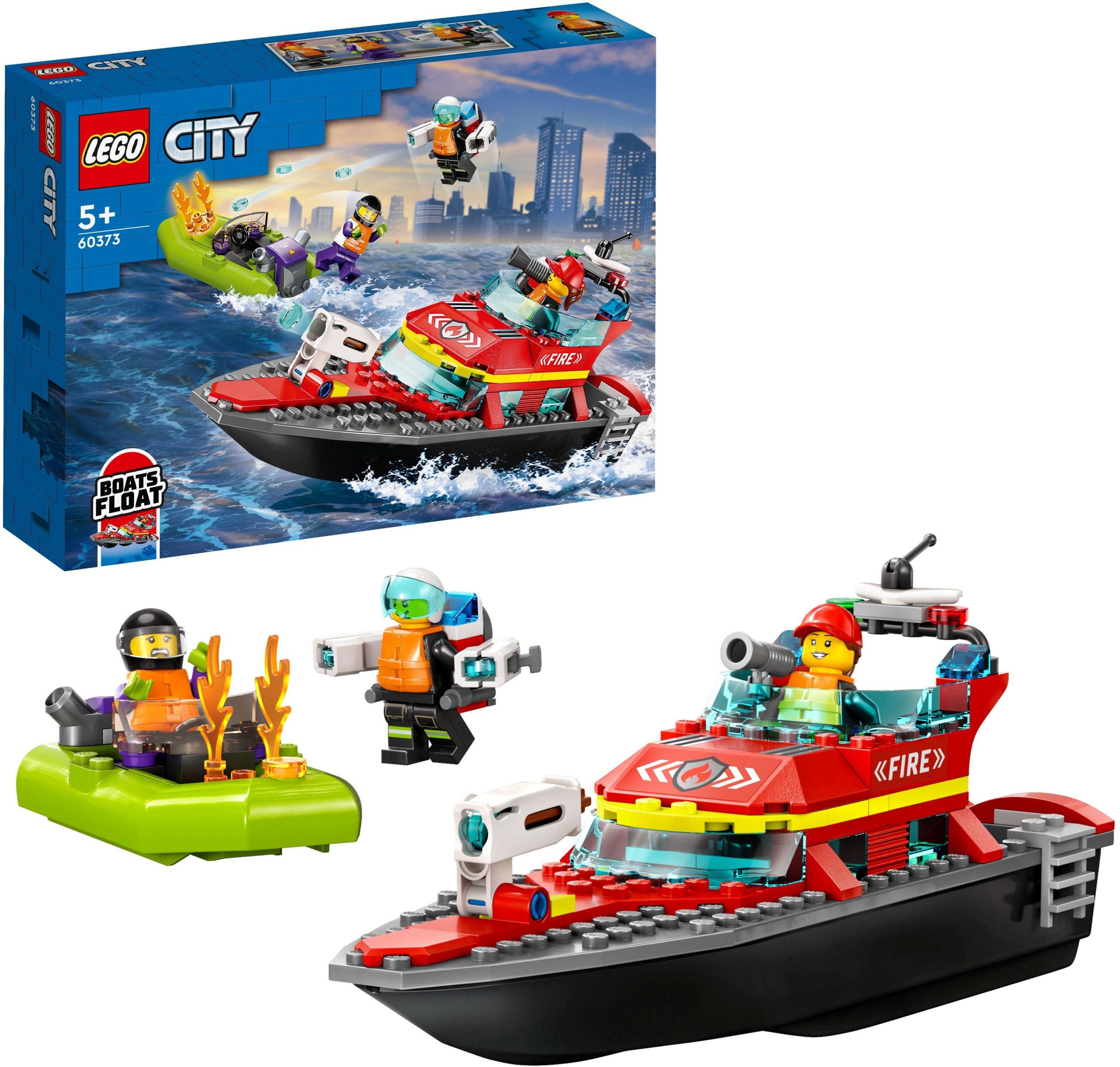 LEGO City Feuerwehrboot mit Action-Funktionen (60373)
