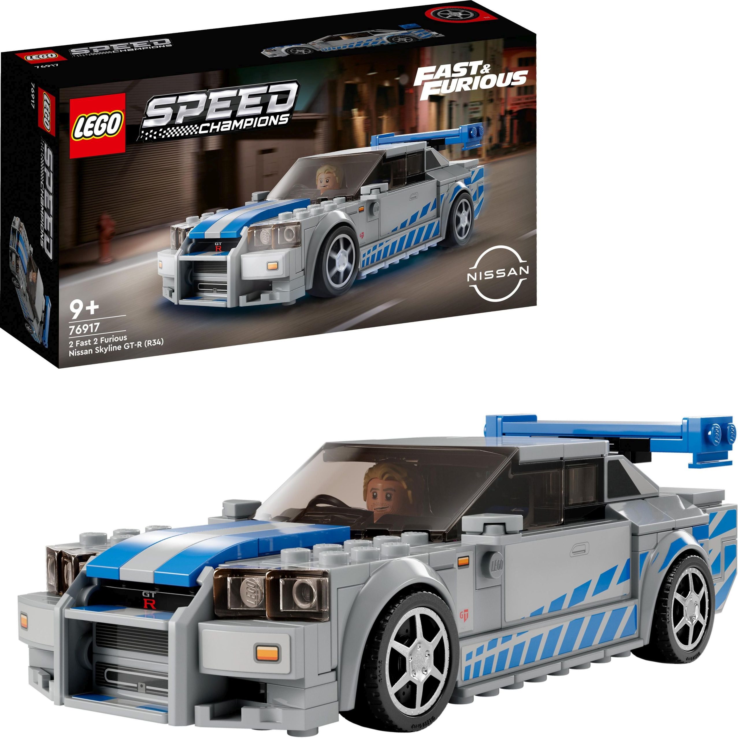 LEGO Speed Champions mit Nissan Skyline GT-R (R34) Bausatz (76917)