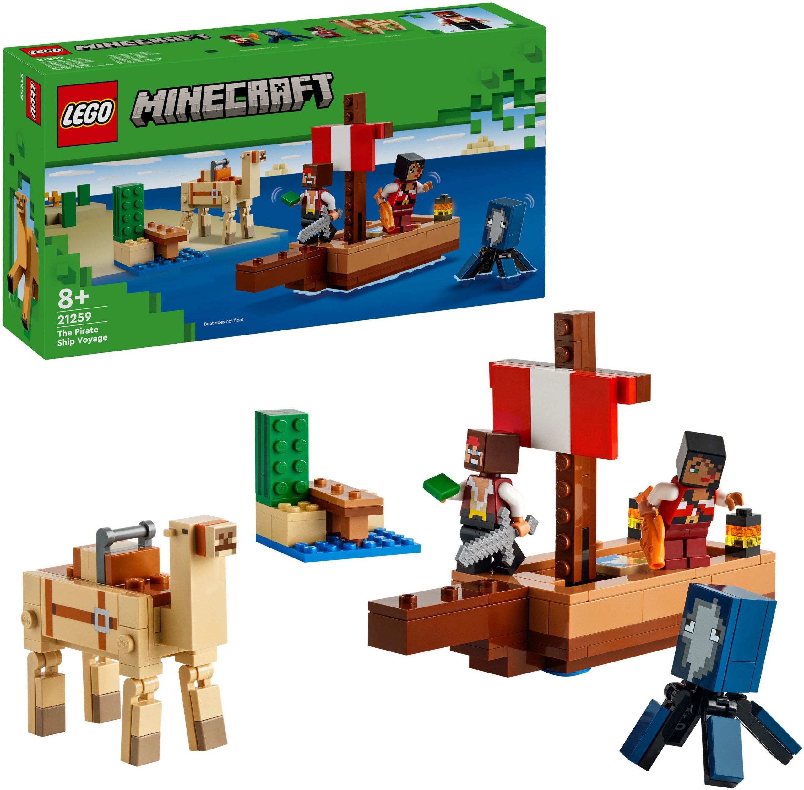 LEGO Minecraft Abenteuer auf dem bunten Piratenschiff (21259)