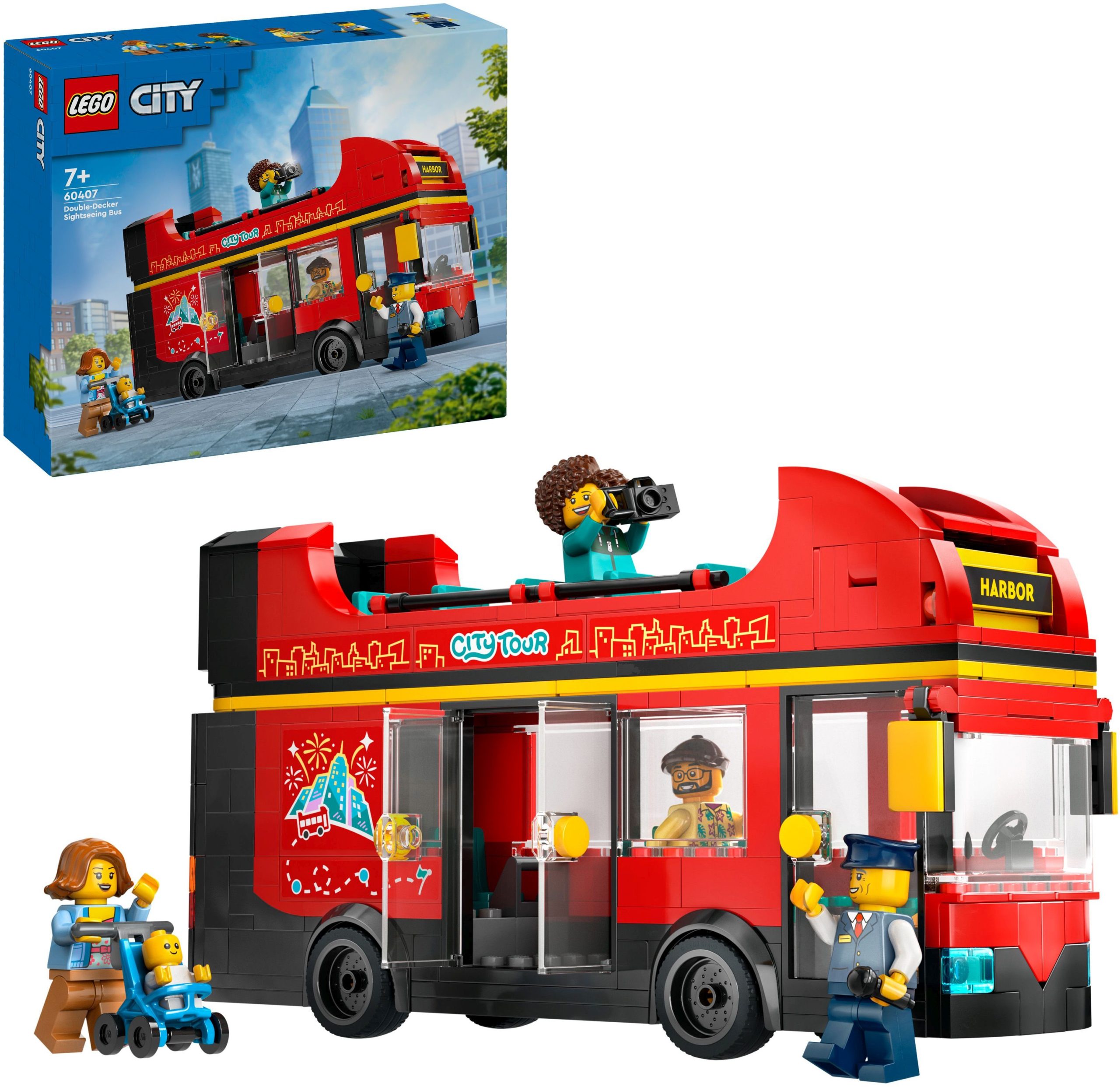 LEGO Stadtabenteuer: Roter Doppeldeckerbus für kreative Kids (60407)