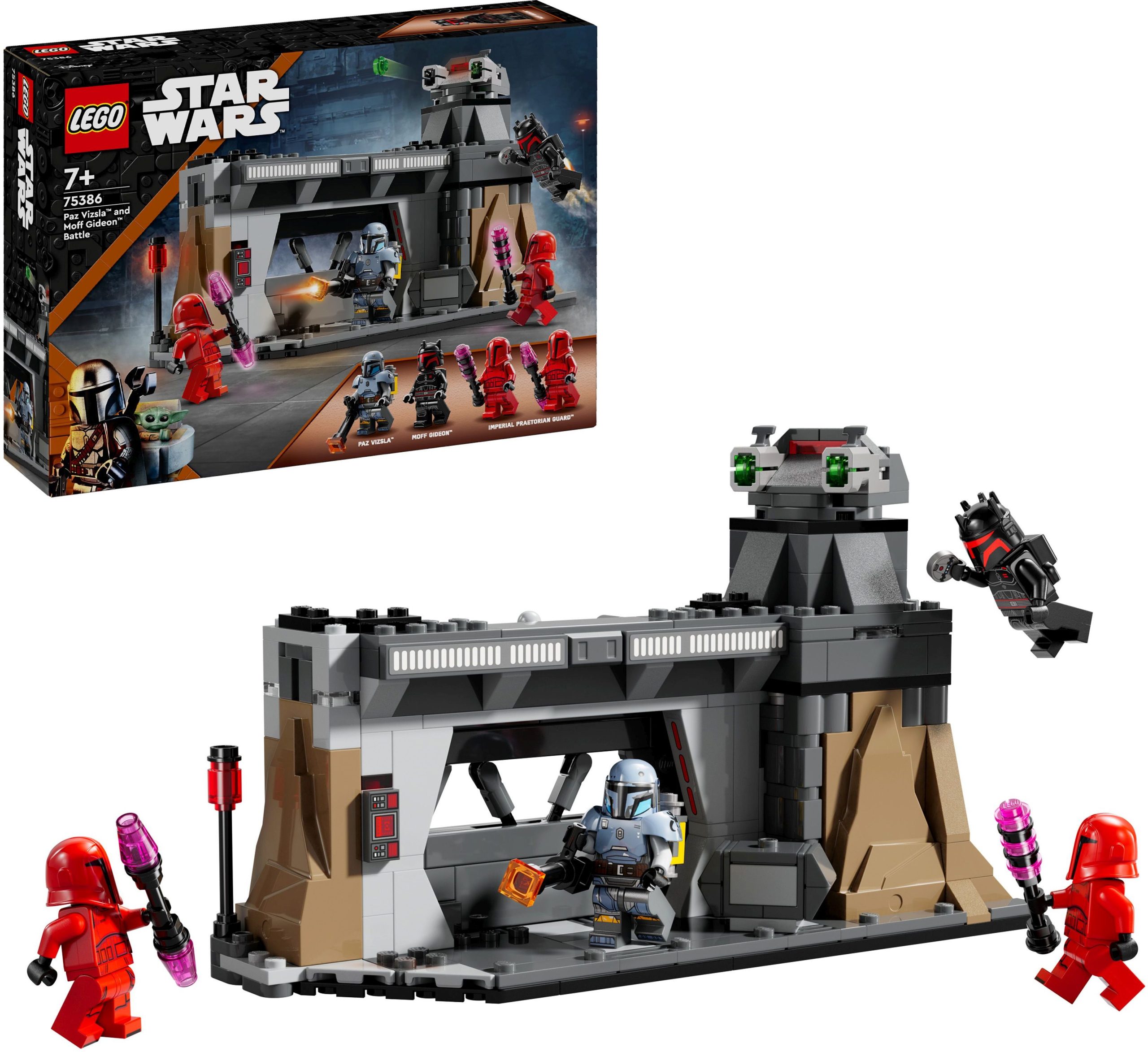 LEGO Star Wars Abenteuerszenen mit Paz Vizsla und Moff Gideon (75386)