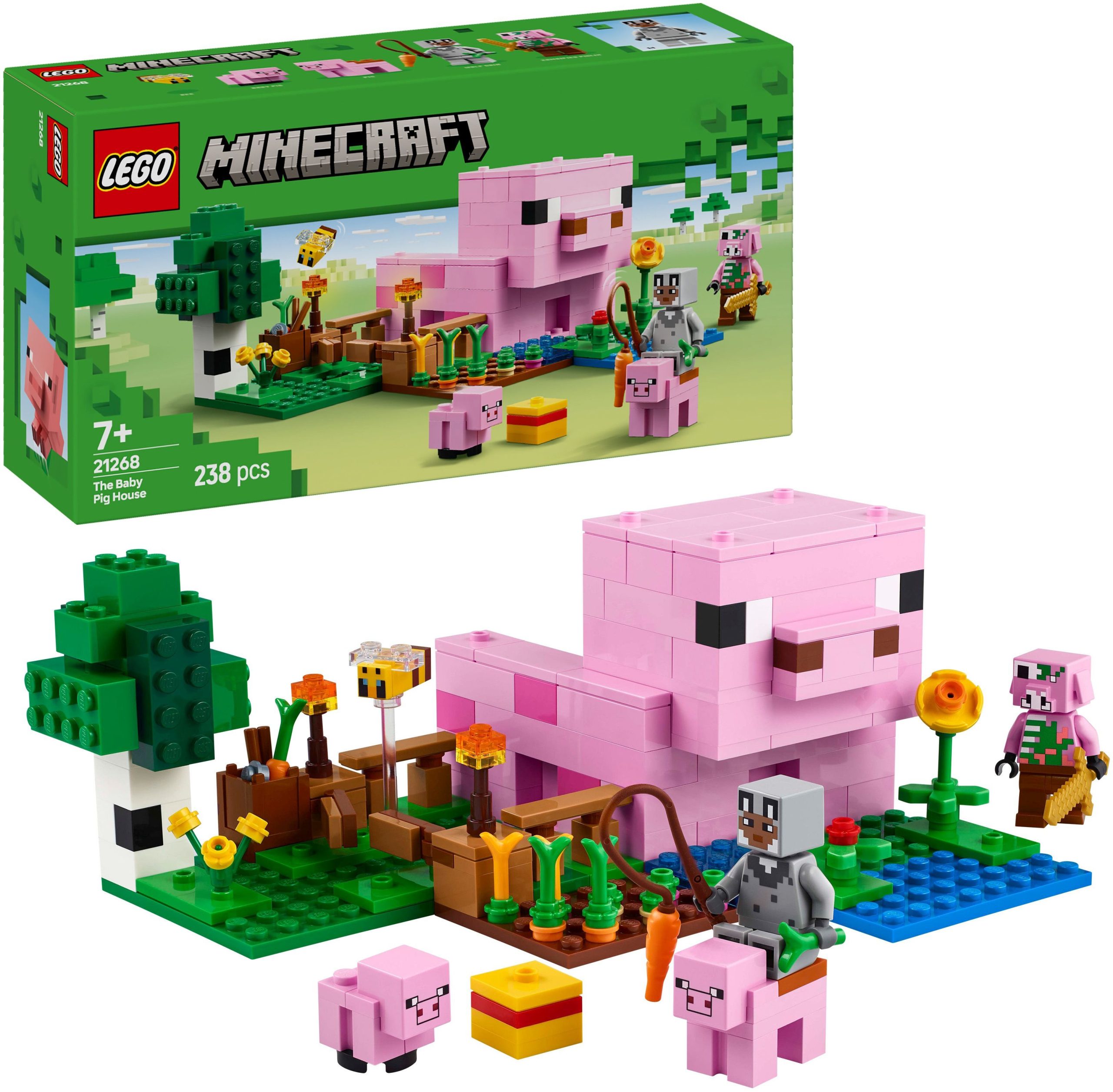 LEGO Minecraft – Buntes Abenteuer im Schweinchenhaus (21268)