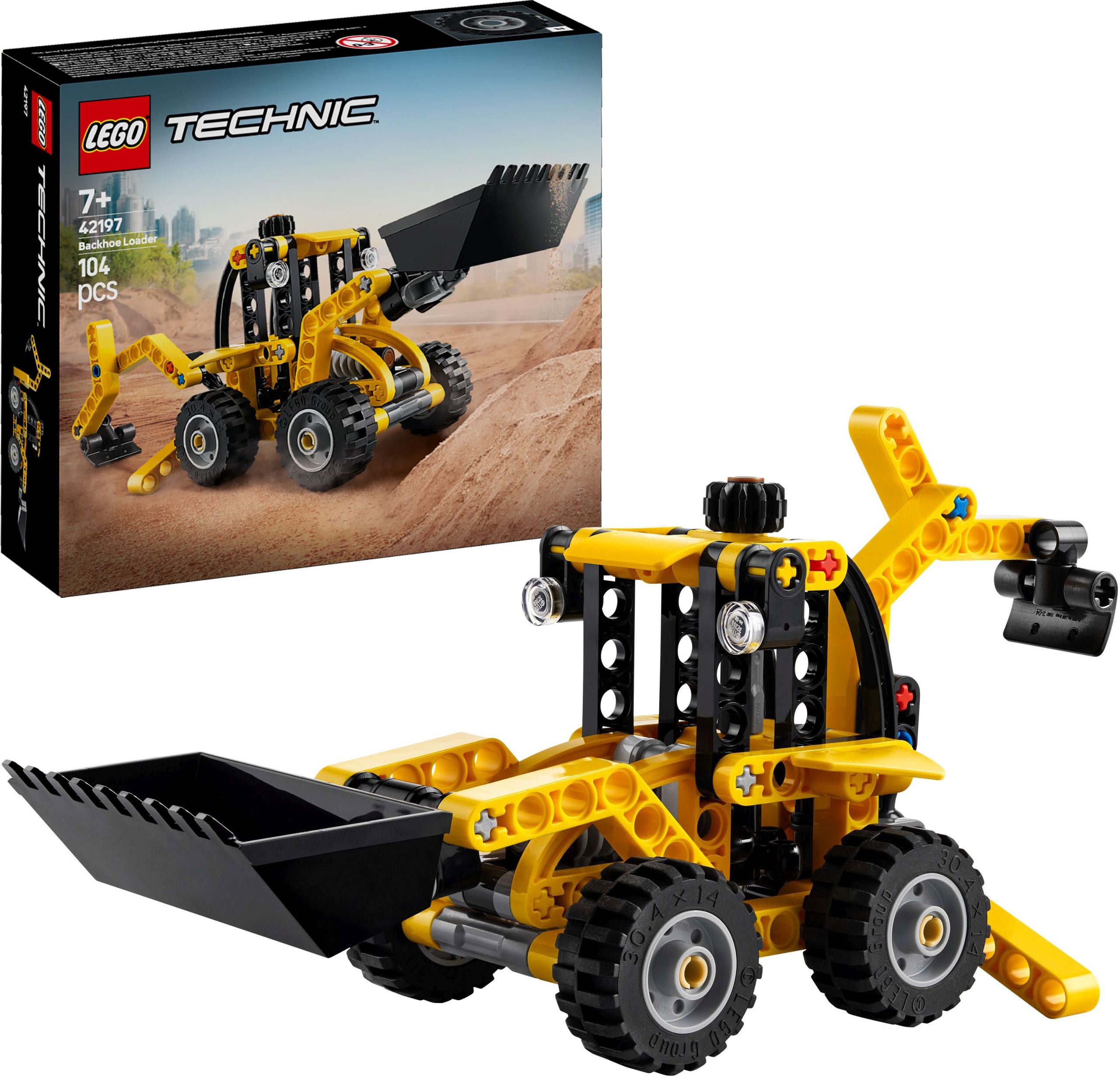 LEGO Technic – Baukonstruktionen mit gelber Koparko-ładowarka (42197)