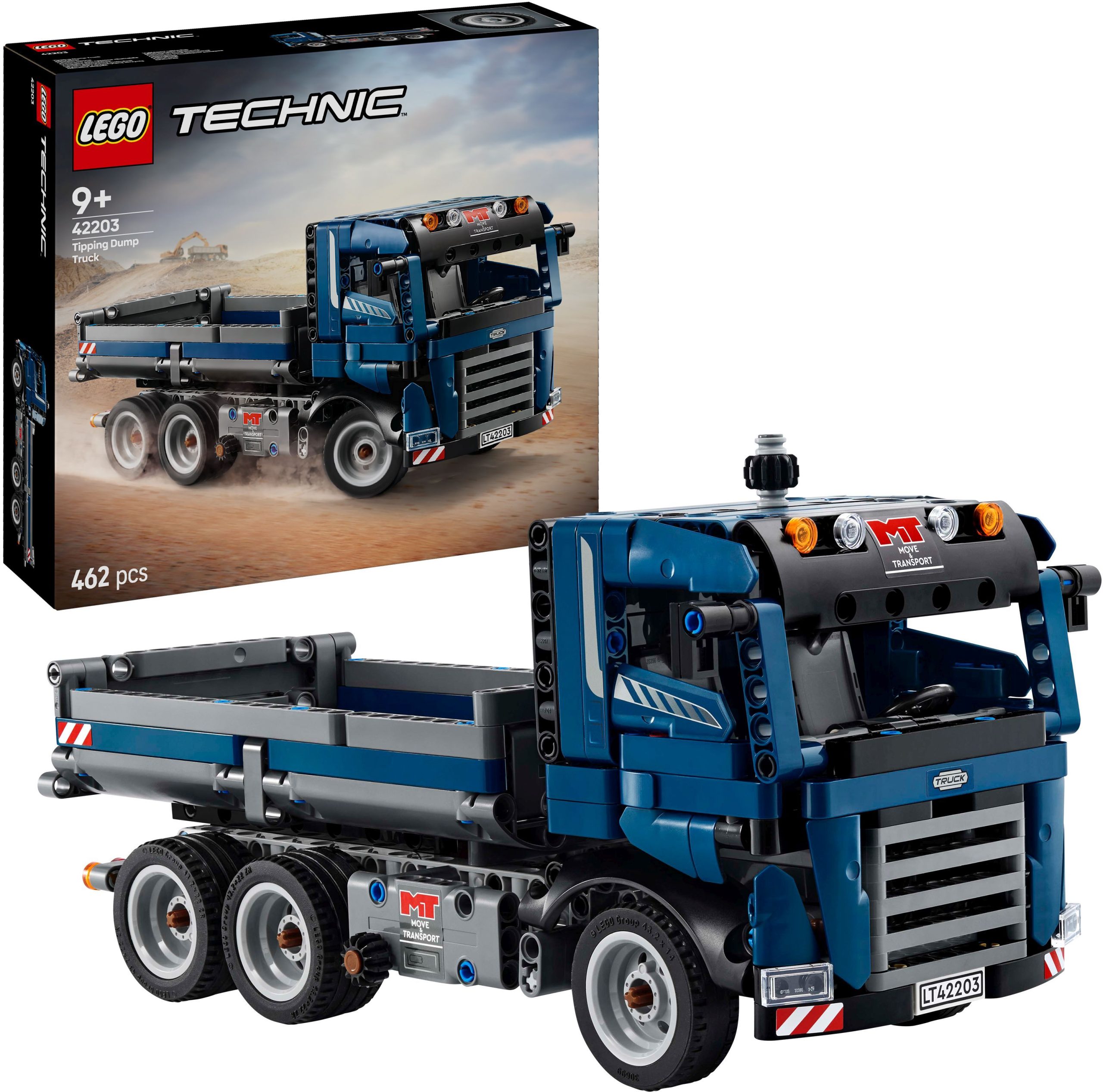 LEGO Technic Lkw mit kippbarer Ladefläche in Blau (42203)