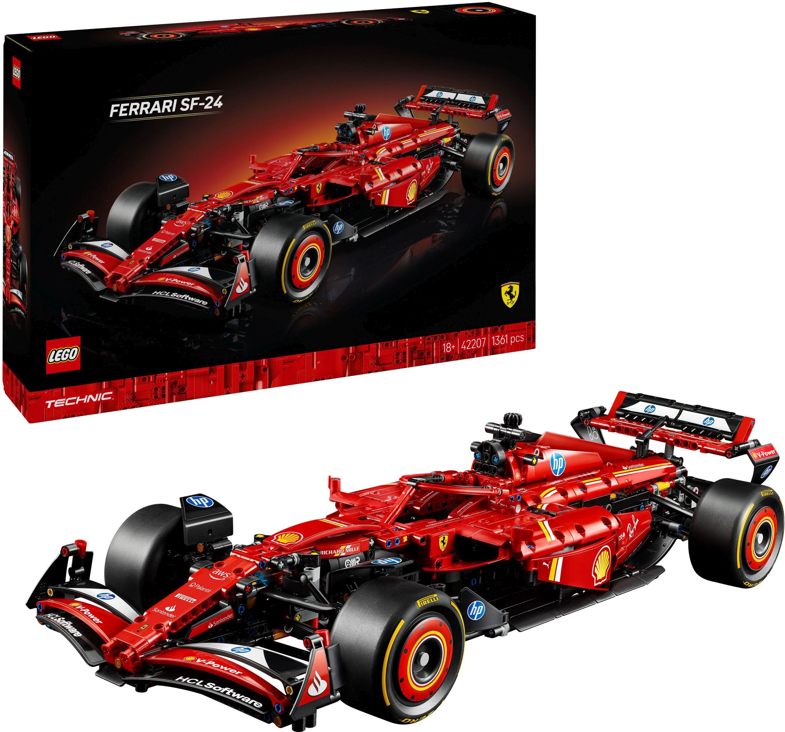 LEGO Technic Bolid F1 Ferrari SF-24 im aufregenden Rot (42207)