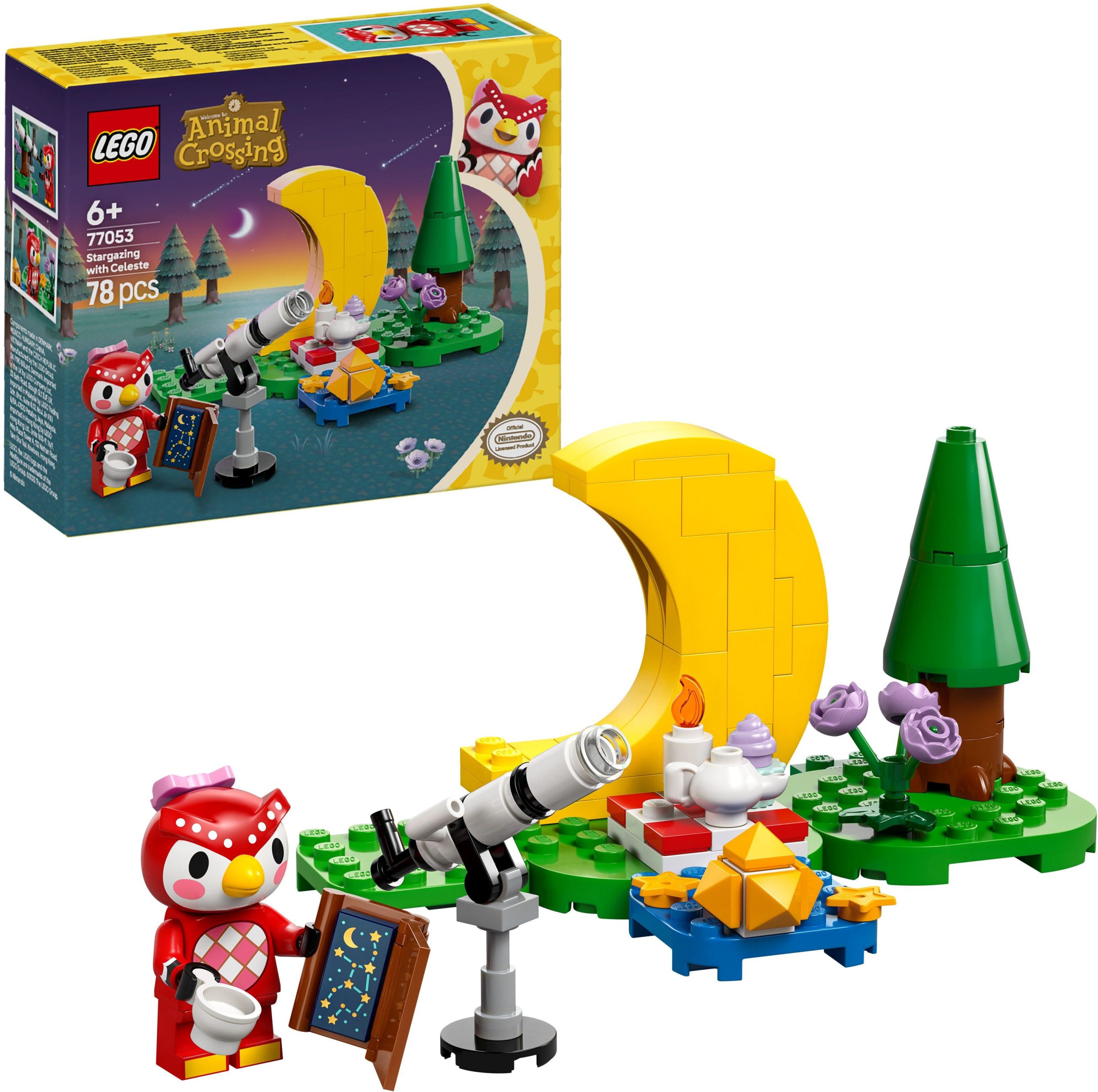 LEGO Animal Crossing – Sternenbeobachtung mit Celeste für Kinder (77053)