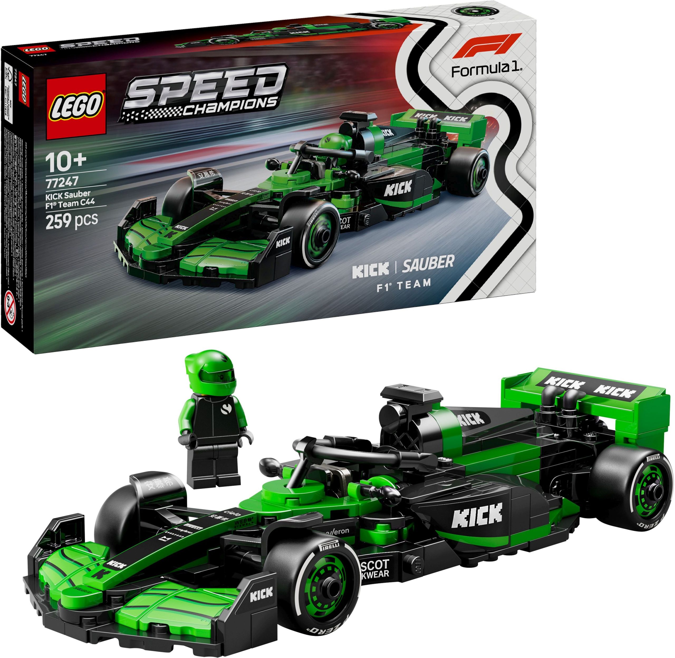 LEGO Speed Champions Bolid F1 KICK Sauber Team C44 Modell