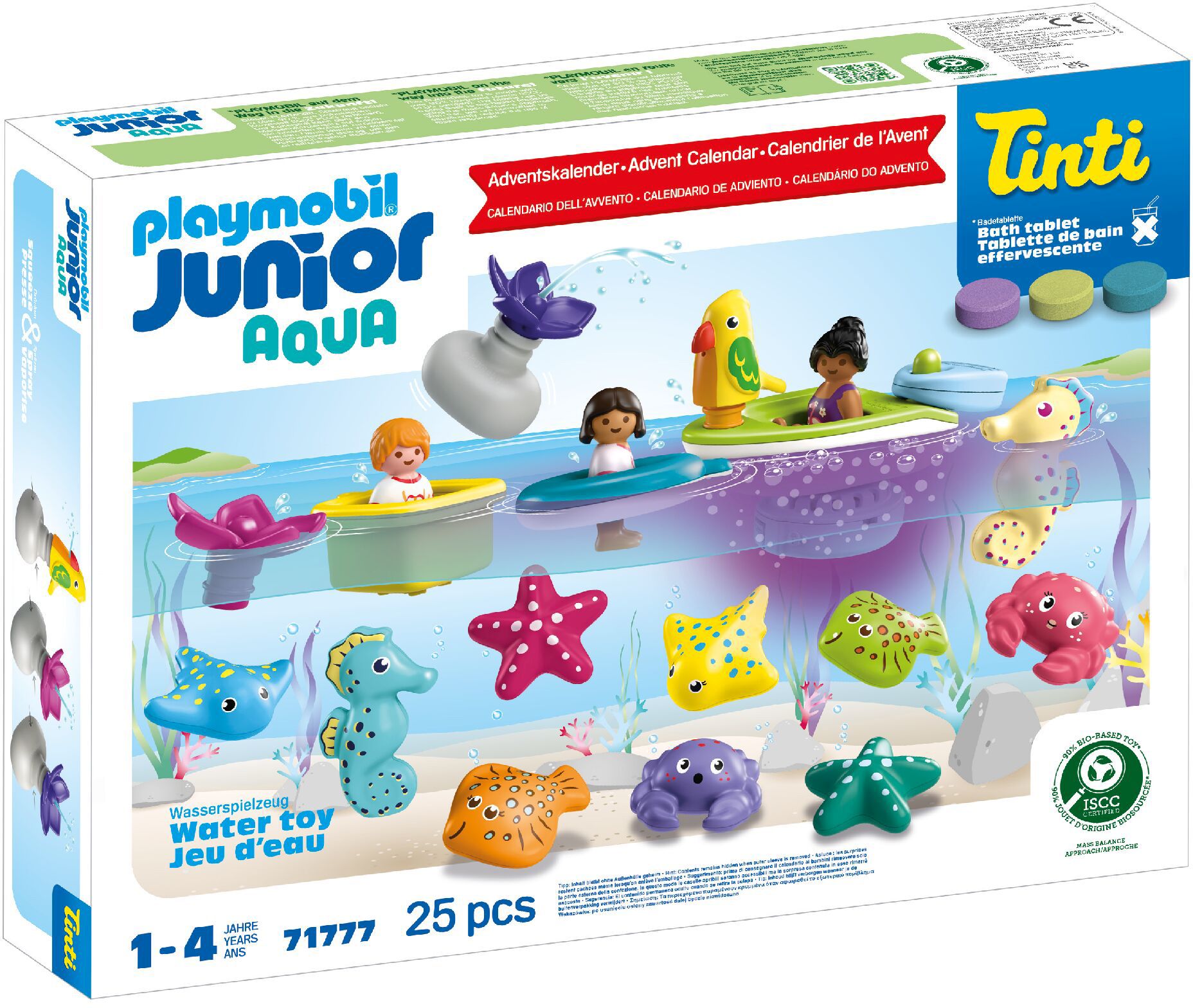 PLAYMOBIL 71777 JUNIOR & Tinti: Bunter Badespaß Adventskalender