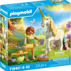PLAYMOBIL 71840 Sammeleinhorn Regenbogenblume mit Fee