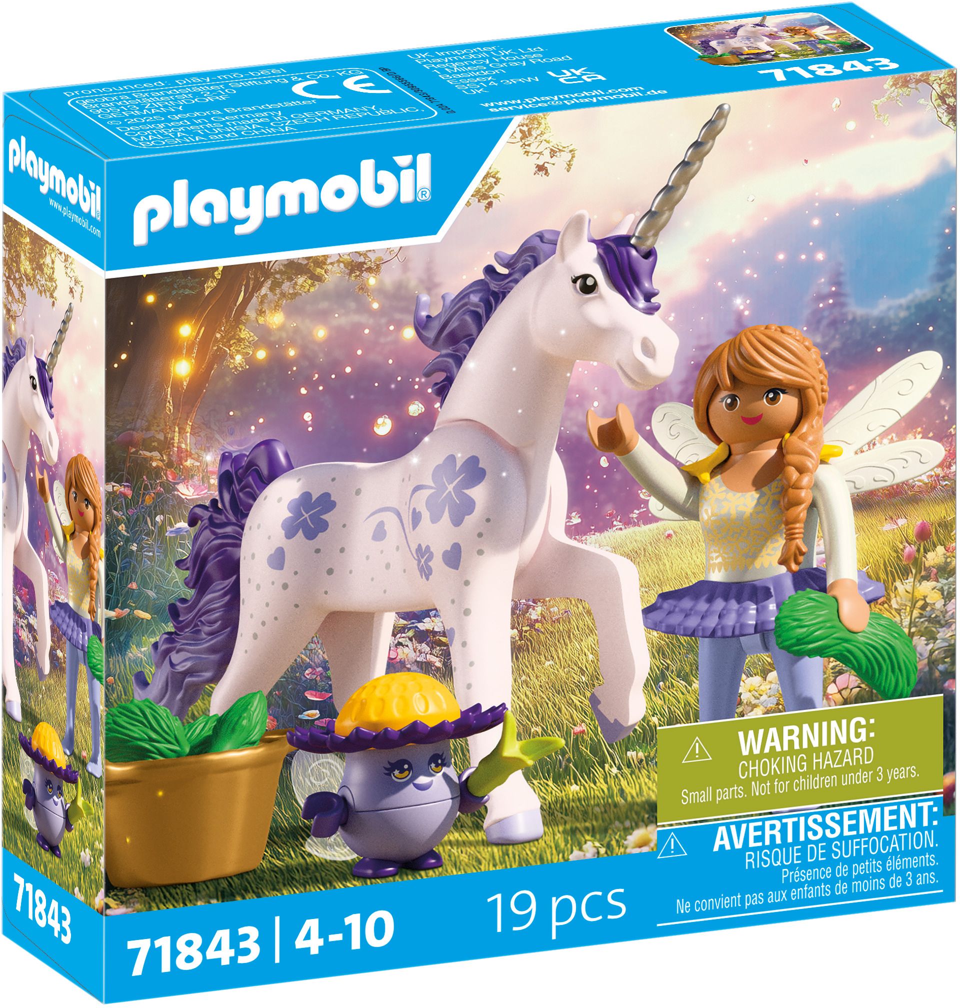 kinder spielzeug fee PLAYMOBIL 71843 Sammeleinhorn Glückslavendel mit Fee - Spiele Max