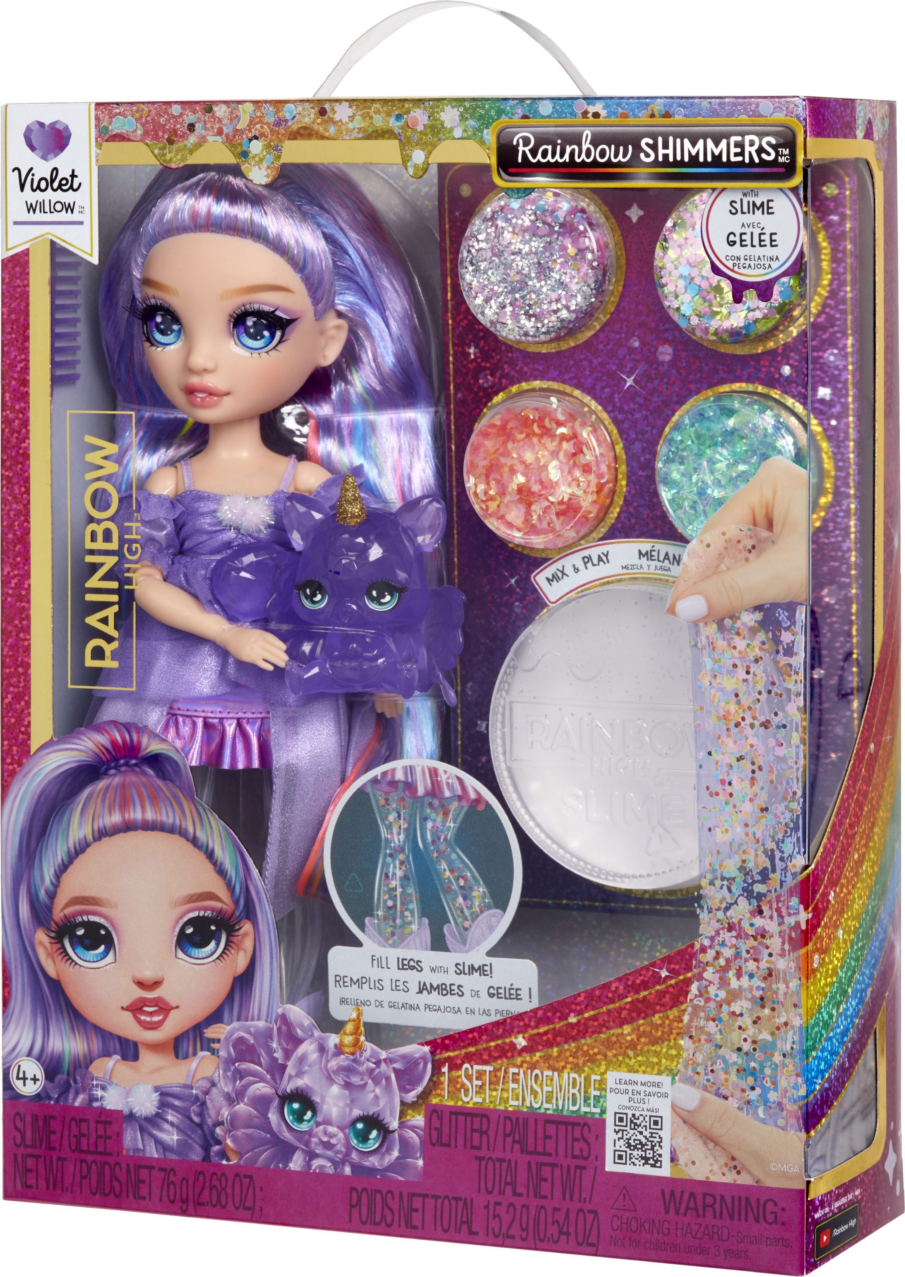 Rainbow High Rainbow Shimmers with Slime Fashion Doll - Violet (purple)