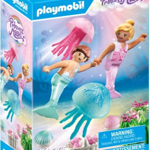 PLAYMOBIL 71504 Meerjungfrauen-Kinder mit Quallen