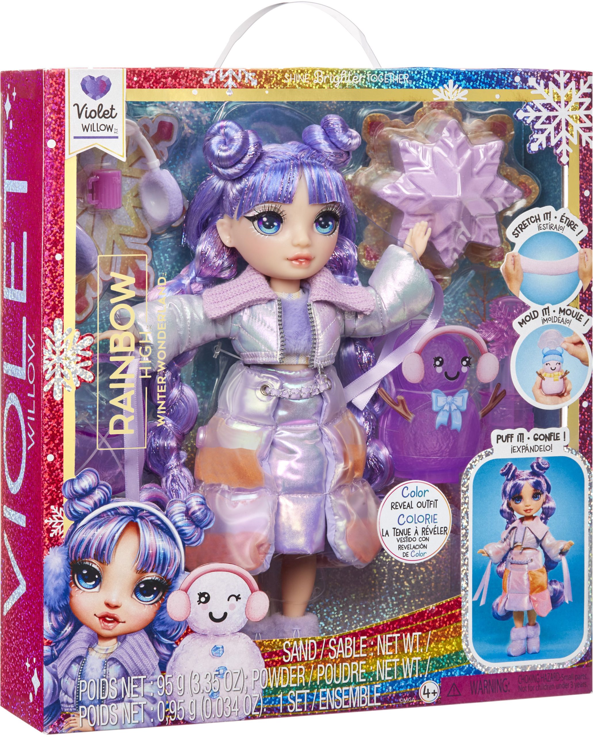 spielzeug wunderland nicole Rainbow High Winter Wonderland Doll- Purple - Spiele Max