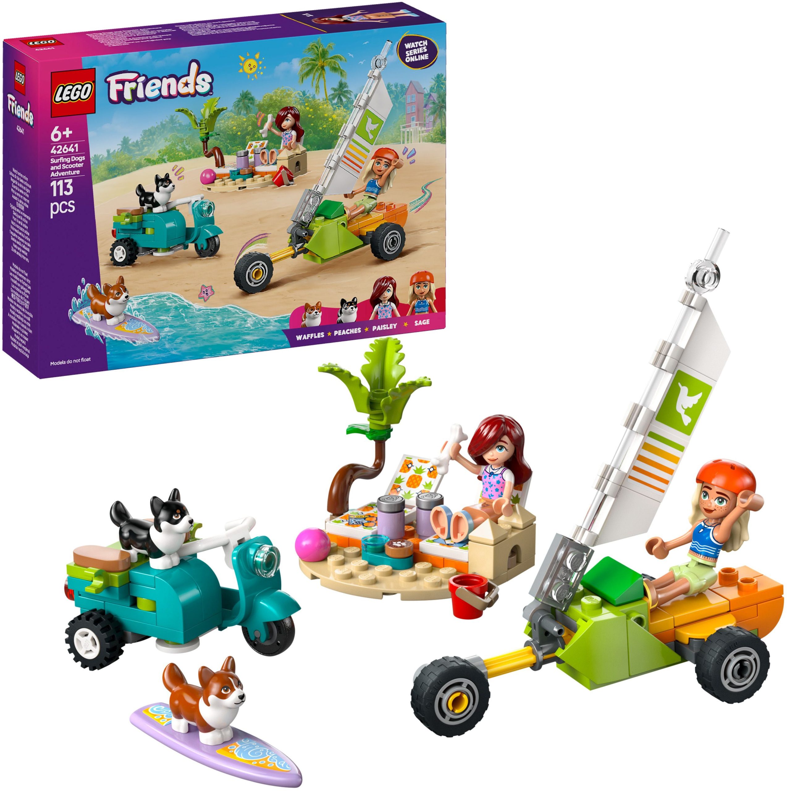 LEGO Friends – Surfspaß mit Corgis und Skuter (42641)