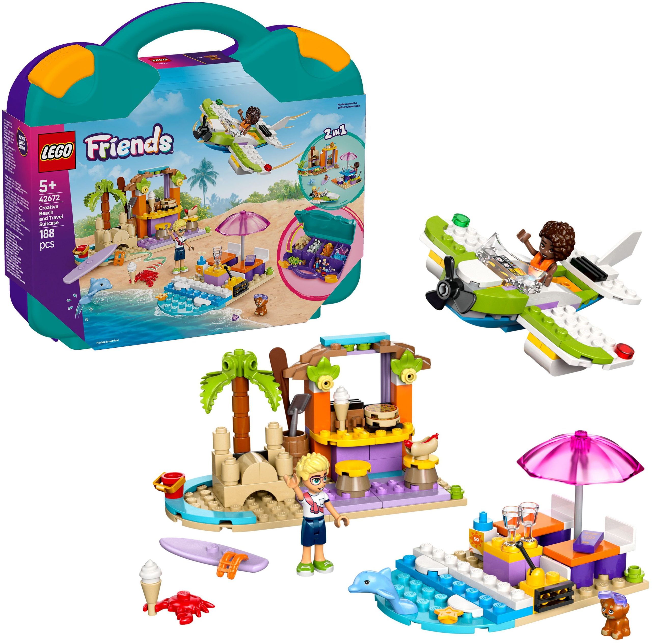 LEGO Friends kreative Walizka mit Strand-Abenteuer (42672)