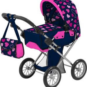 Amia Puppenwagen ''Herz'', mit Tasche