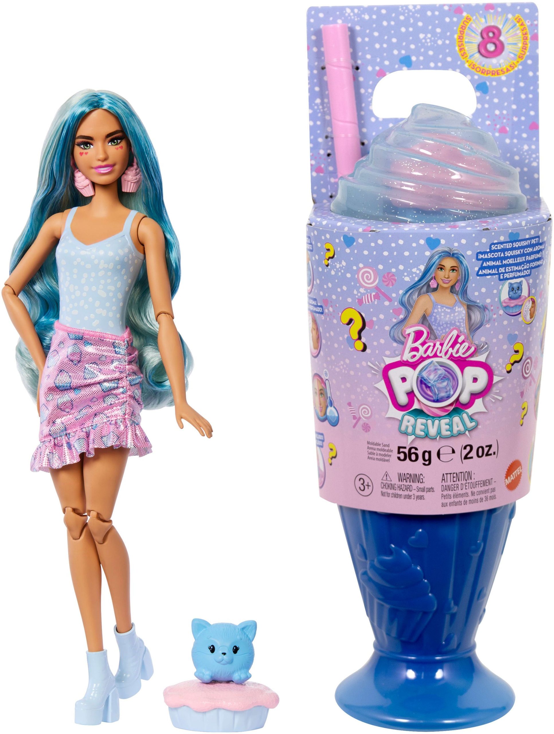 Barbie Pop! Reveal Barbie Treats Series – Blue Doll