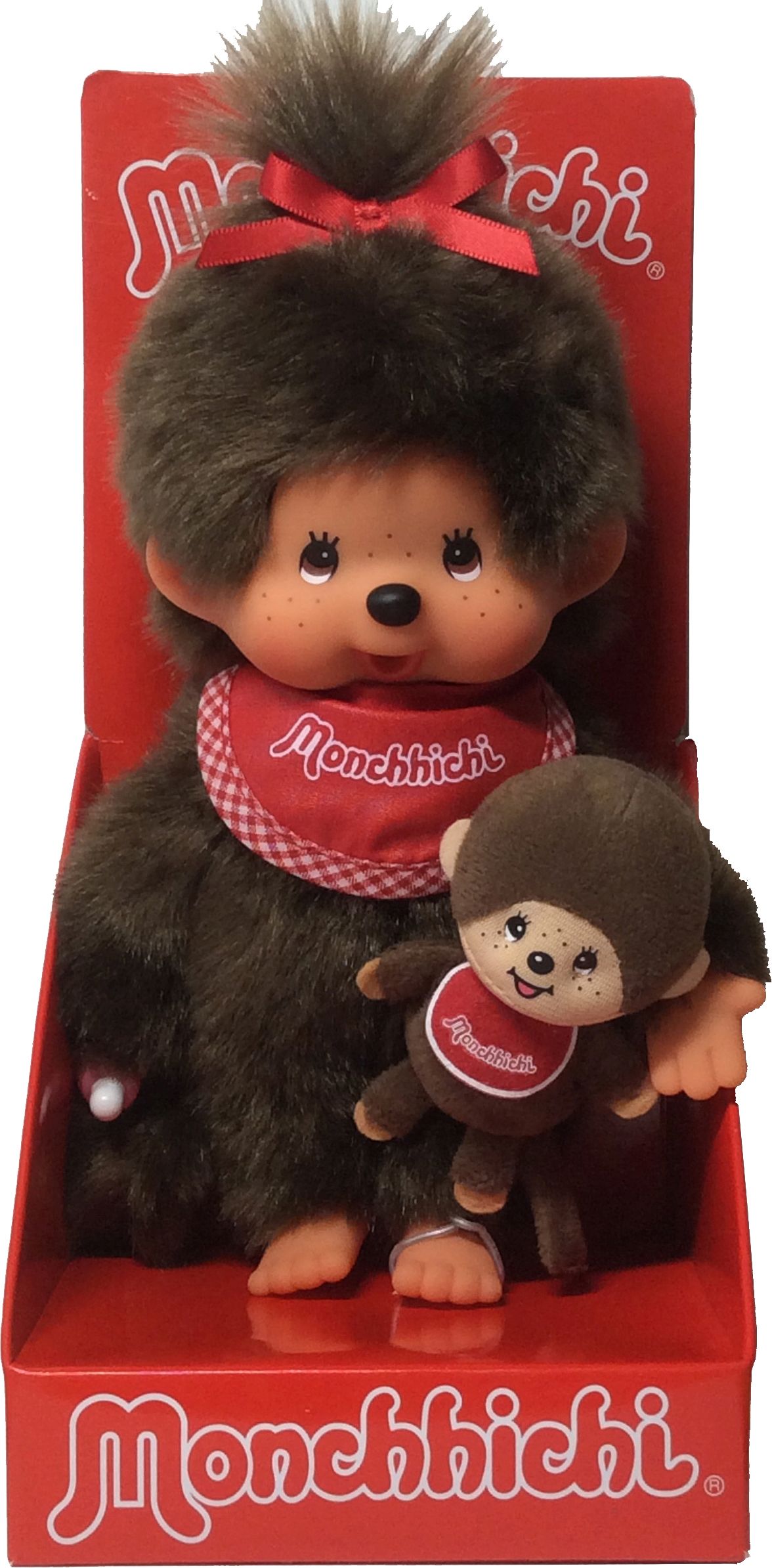 Monchhichi 20cm Mother Girl + Mini MCC