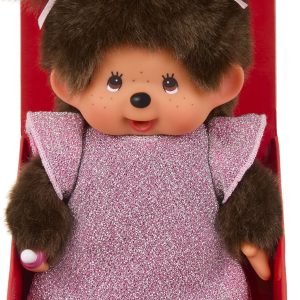 Monchhichi 20cm Glitter Dress Pink Girl