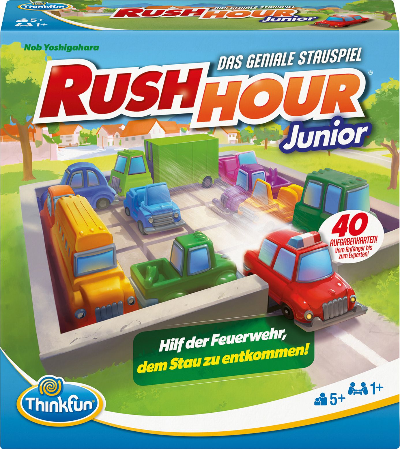 ThinkFun 76603 – Rush Hour Junior – Das bekannte Logikspiel für Kinder ab 5 Jahren. Das Stauspiel für Jungen und Mädch