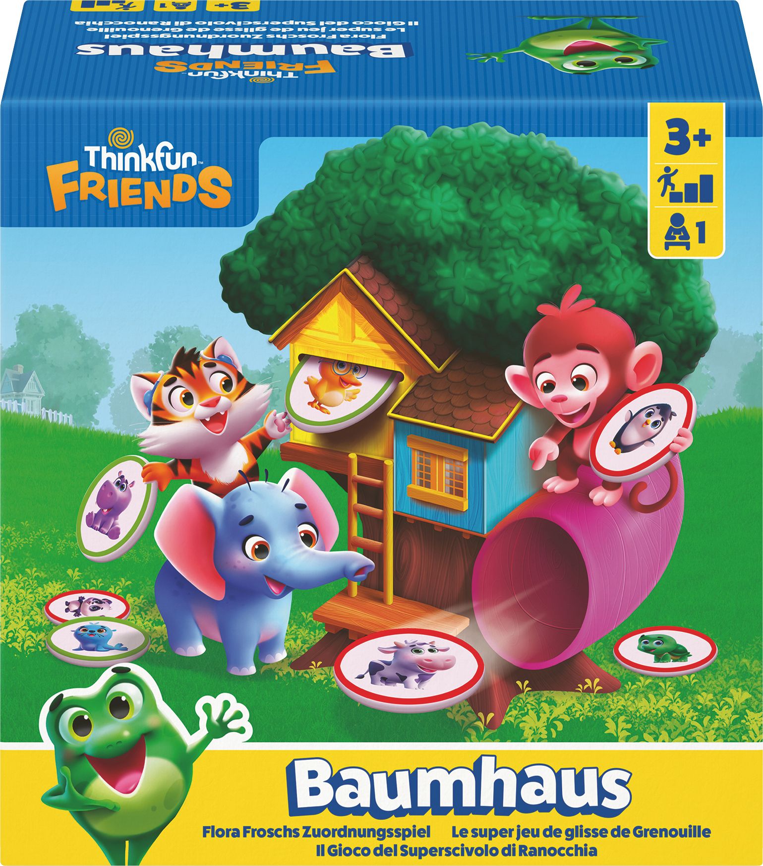 ThinkFun – 76655 – Baumhaus – Das Zuordnungs-Logikspiel mit Flora Frosch und ihren Freunden! Logikspiel ab 3 Jahren