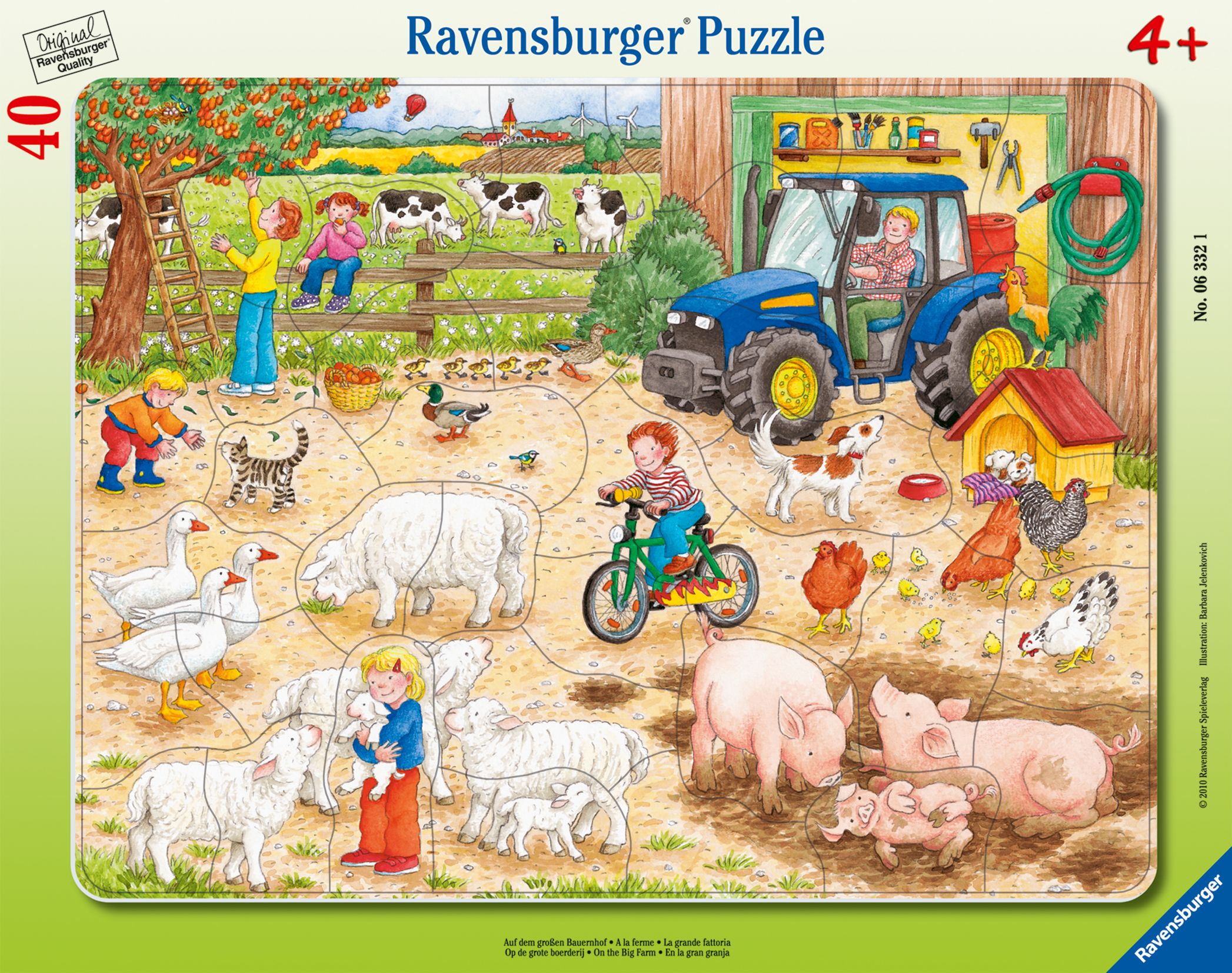 Ravensburger 6332 Puzzle Auf dem großen Bauernhof 30-48 Teile