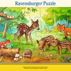 Ravensburger 6376 Puzzle Tierkinder des Waldes 15 Teile