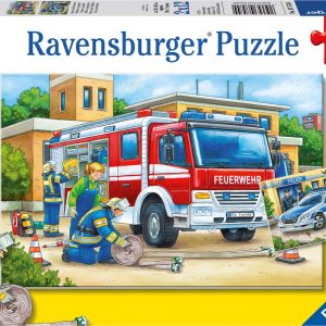 Ravensburger 7574 Puzzle Polizei und Feuerwehr 2 X 12 Teile