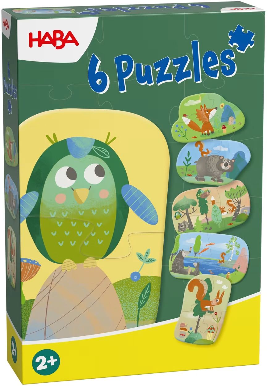 6 erste Puzzles – Waldtiere