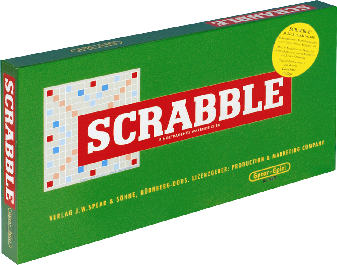 Piatnik 55011 Scrabble Jubiläumsspiel mit Holzsteinen