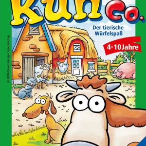 Ravensburger 23160 - Kuh und co, Mitbringspiel für 2-6 Spieler, Kinderspiel ab 4 Jahren, Reisespiel für unterwegs