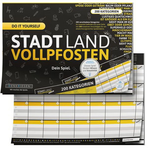 STADT LAND VOLLPFOSTEN – DO IT YOURSELF-EDITION (DinA4-Format)