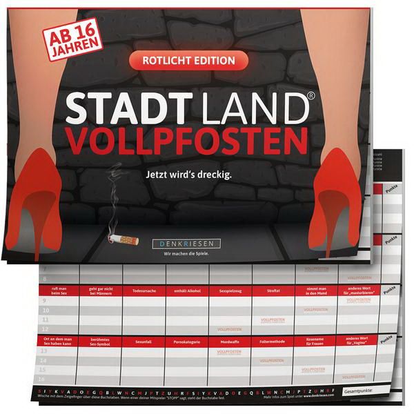 STADT LAND VOLLPFOSTEN – ROTLICHT EDITION (DinA4-Format)