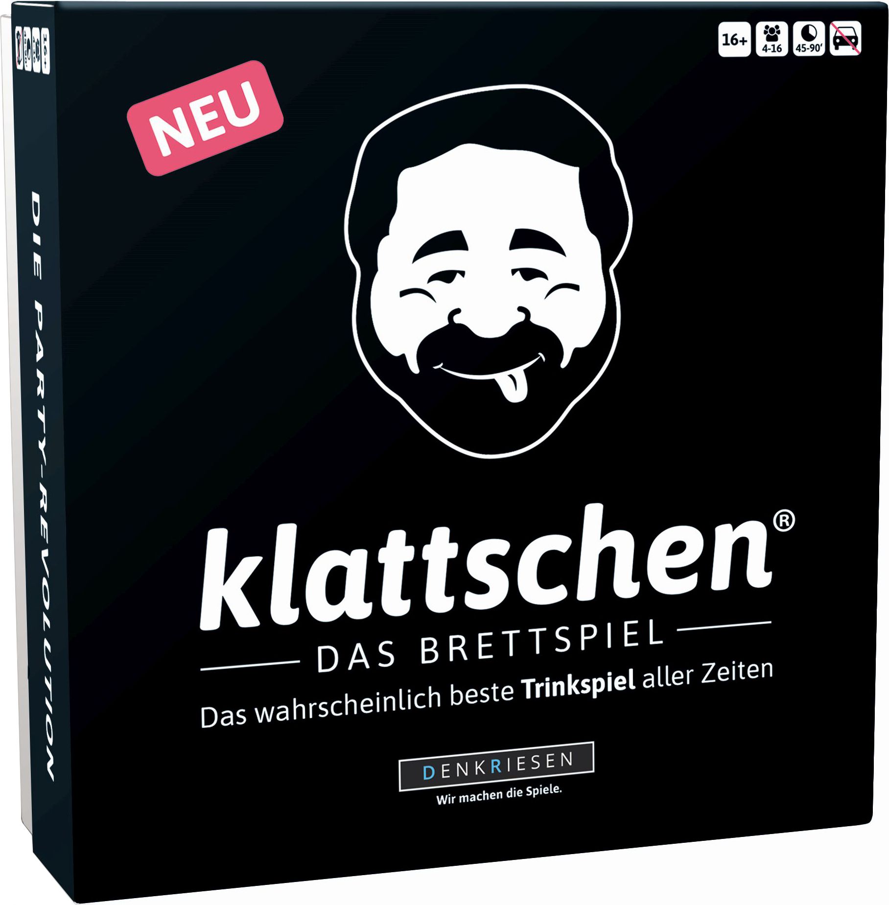 DENKRIESEN – klattschen® – Trinkspiel – DAS BRETTSPIEL – Das wahrscheinlich beste Trinkspiel aller Zeiten