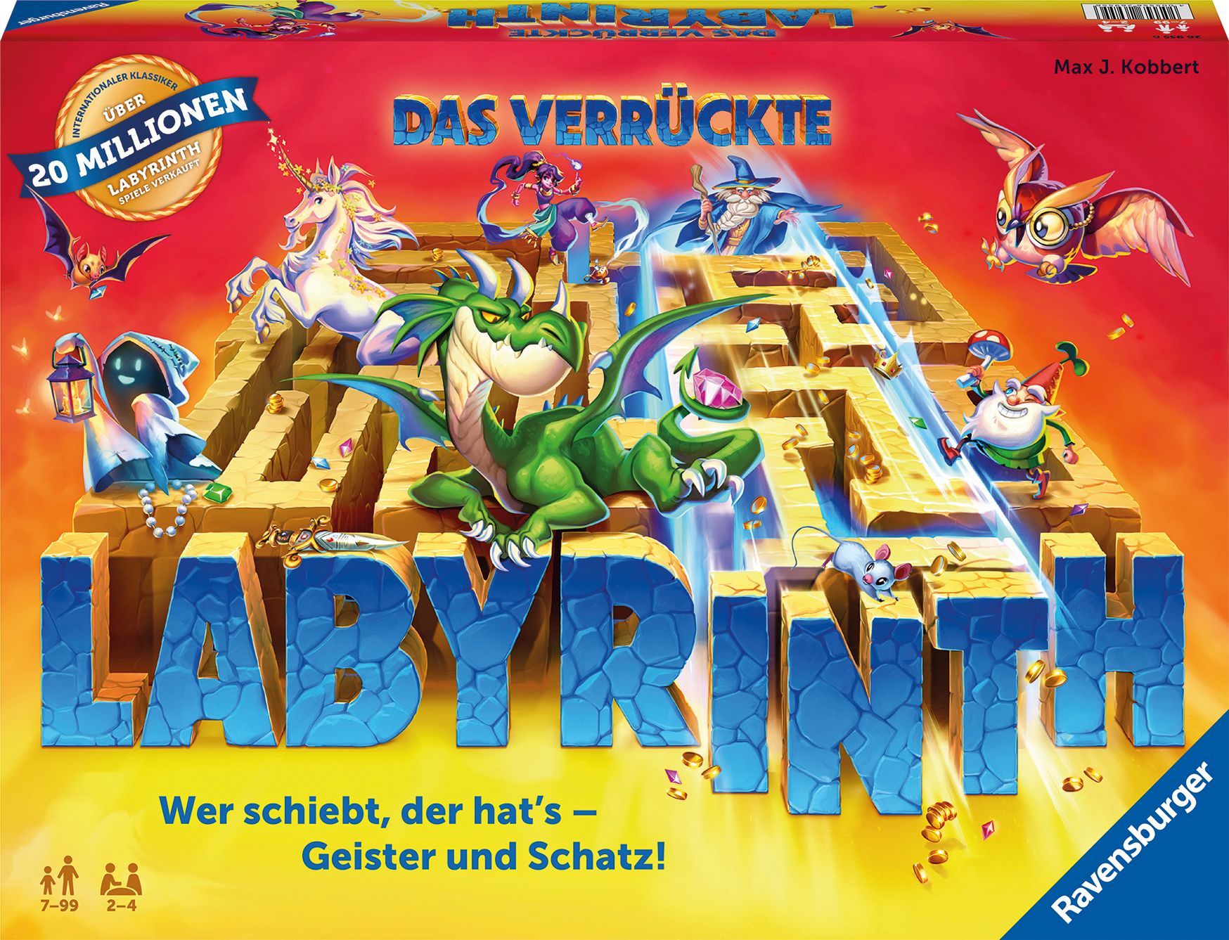 Ravensburger Familienspiel 26955 – Das verrückte Labyrinth – Gesellschaftsspiel – Spieleklassiker für 2 – 4 Personen,