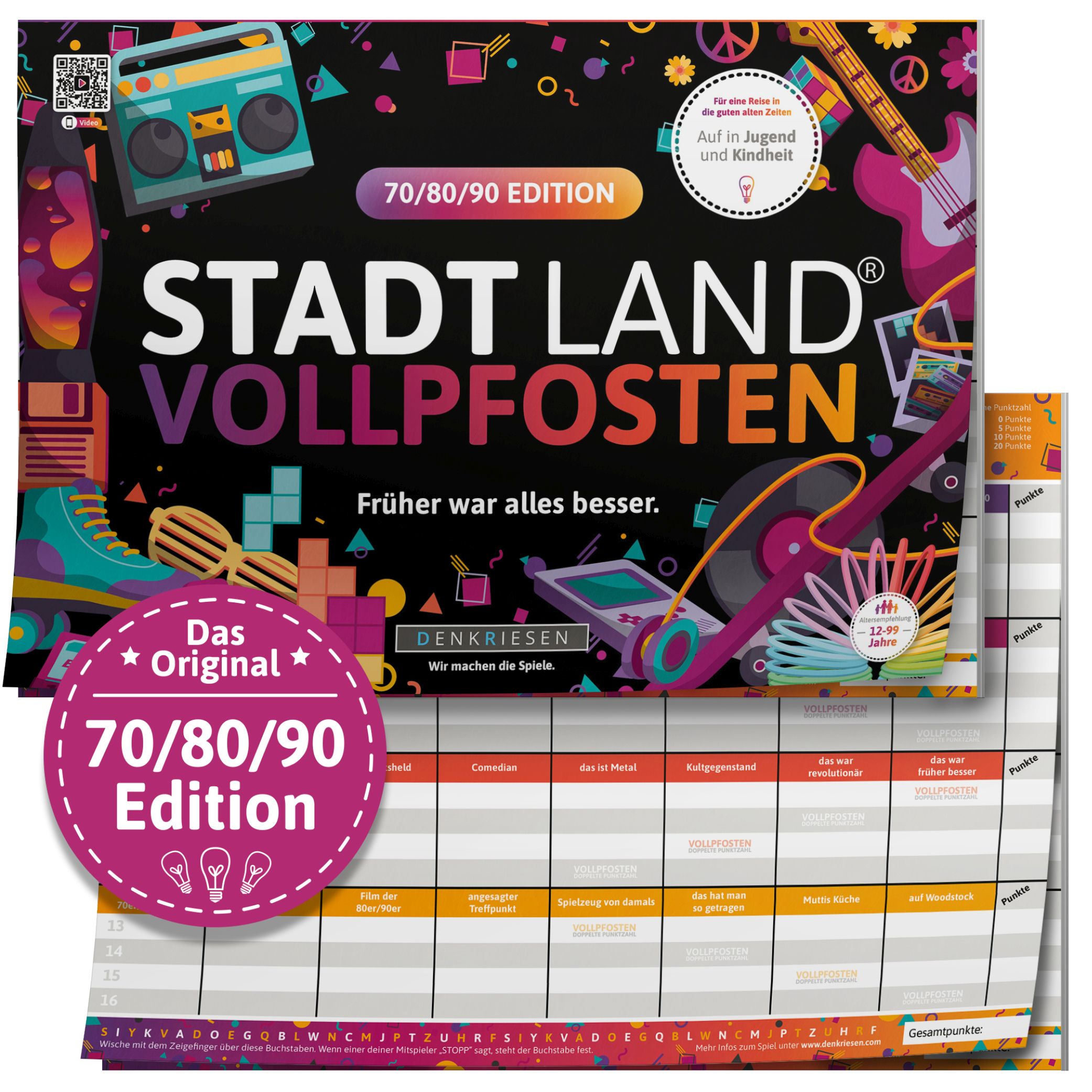STADT LAND VOLLPFOSTEN® – 70/80/90 EDITION – Früher war alles besser. – A4