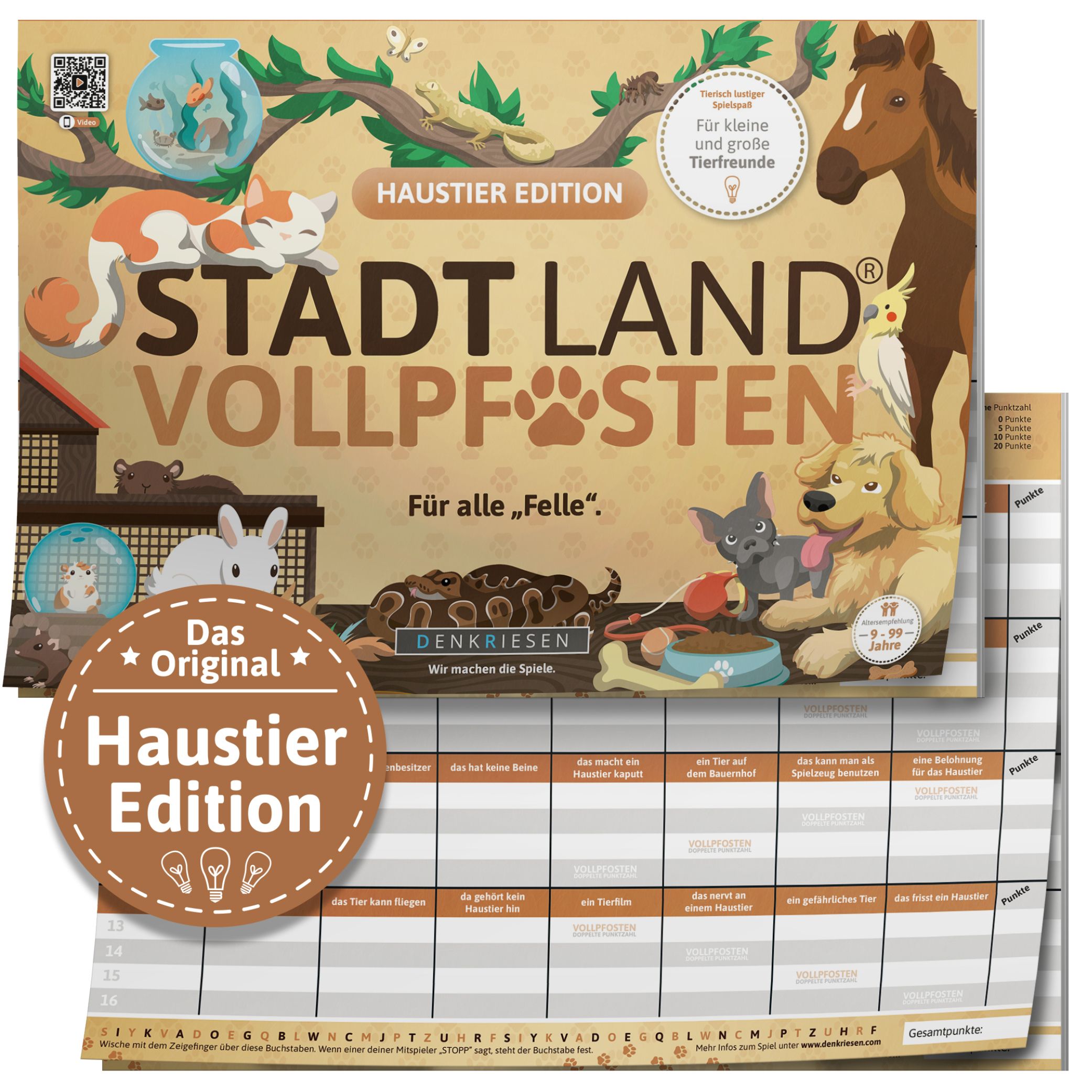 STADT LAND VOLLPFOSTEN® – HAUSTIER EDITION – Für alle Felle. – A4