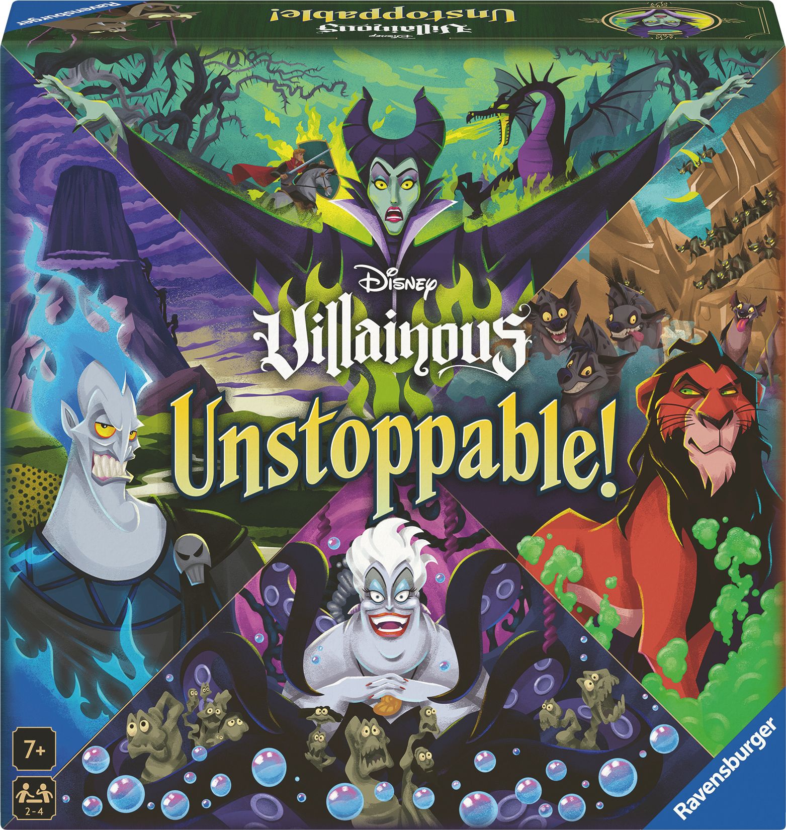 Ravensburger 24694 – Disney Villainous Family Game – Einfaches Brettspiel im Villainous Universum für 2-4 Spieler ab 7